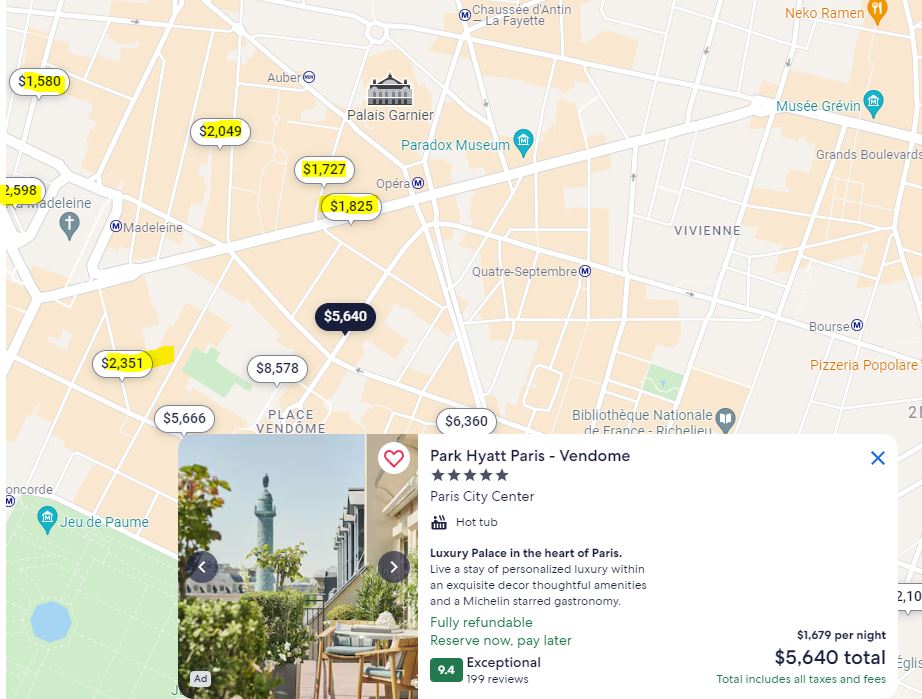 There are several highly rated, 5* hotels in the area. They are about a third the price of the Park Hyatt.